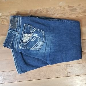 Silver Jeans suki surplus bling size 14